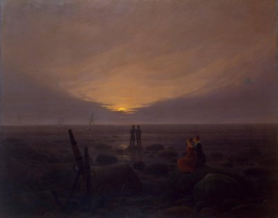 Moonrise over the Sea by Caspar David Friedrich